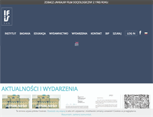 Tablet Screenshot of ifispan.pl